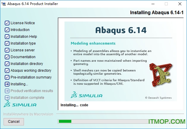 ABAQUS6.14 64位安装说明